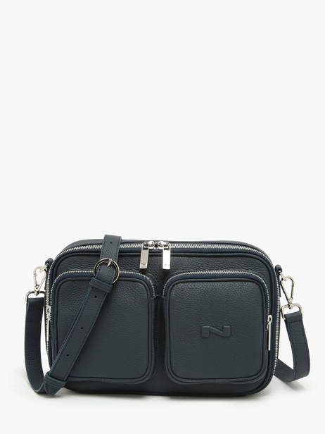 Cross Body Tas Racing Leder Nathan baume Blauw n city 28
